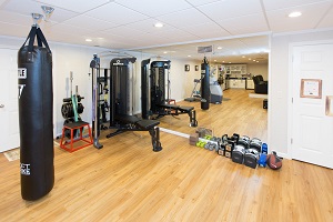 Installation of a basement gym in Stamford